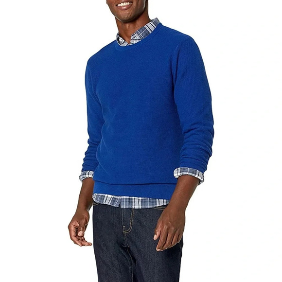 NWT! Men’s Goodthreads blue thermal sweater XS - Picture 1 of 5